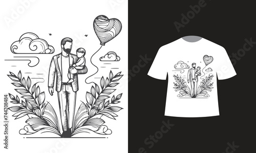 fathers day t-shirt design 2024