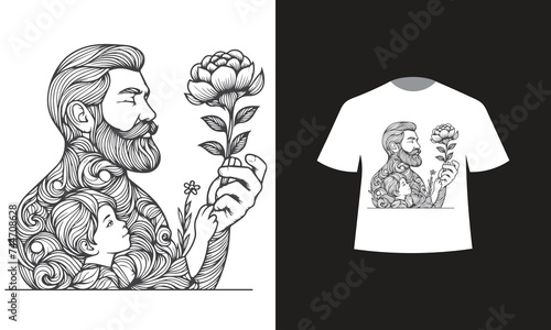fathers day t-shirt design 2024