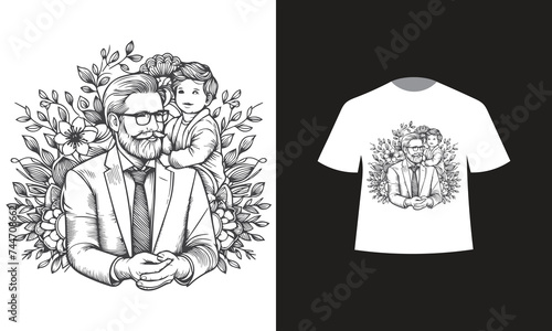fathers day t-shirt design 2024