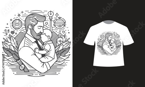 fathers day t-shirt design 2024