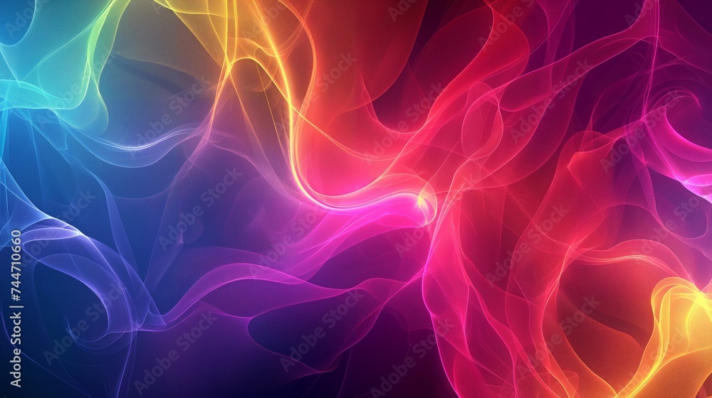 Vibrant Neon Glow Abstract Waves Background Vibrant Neon Glow Abstract Waves Background