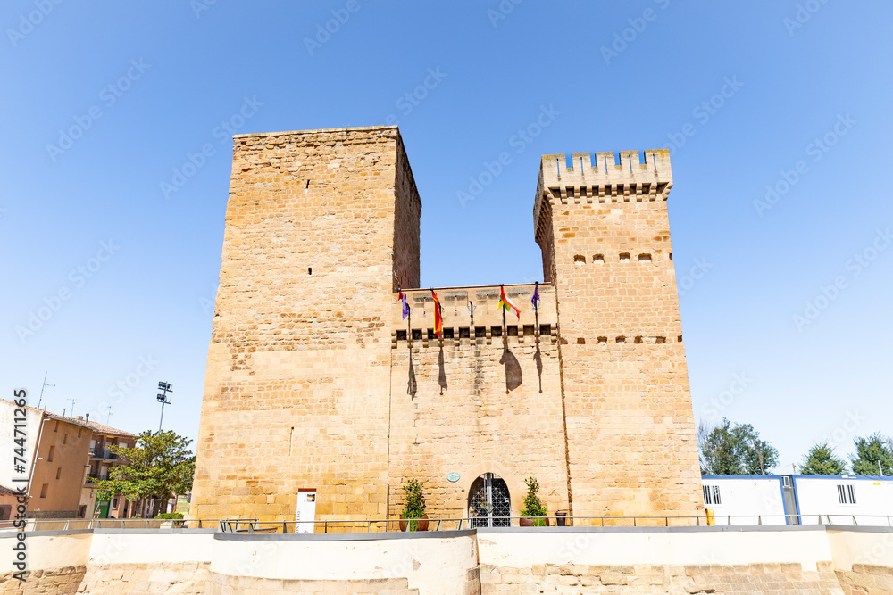 castle of Aguas Mansas in Agoncillo town, comarca of Logrono, La Rioja, Spain