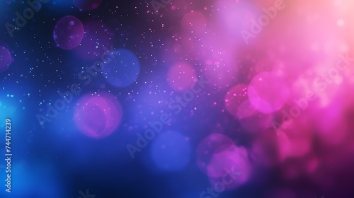 Abstract circular colorful bokeh background from the party light at night