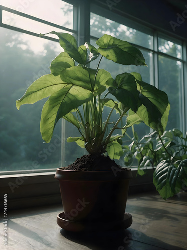 plant in a window