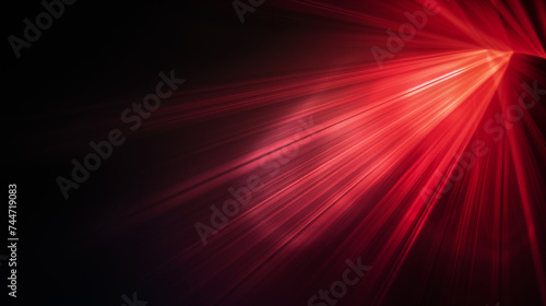 Red rays of light. Computer generated abstract background. 3D rendering
