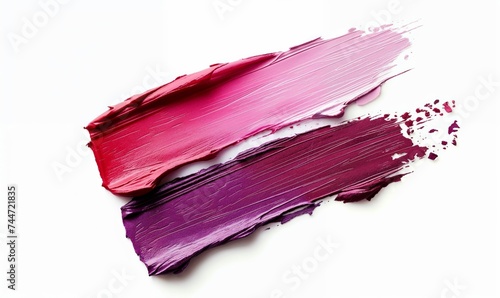 Wallpaper Mural Colorful makeup, lipstick swatch on a white background. Cosmetic sample isolated. Red, pink, magenta paint eyeshadow swatch smudge, magenta, pink, purple, colorful beauty Torontodigital.ca