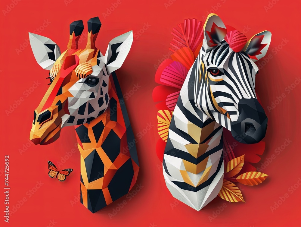 Zebra Bold Statements Animal Designs Popping on Contrasting Backgrounds