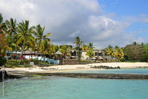 Africa, picturesque area of La Pointe Aux Canonniers in Mauritius