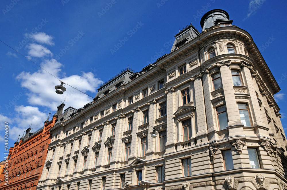 Sweden, old luxurious building in the center of Stockholm