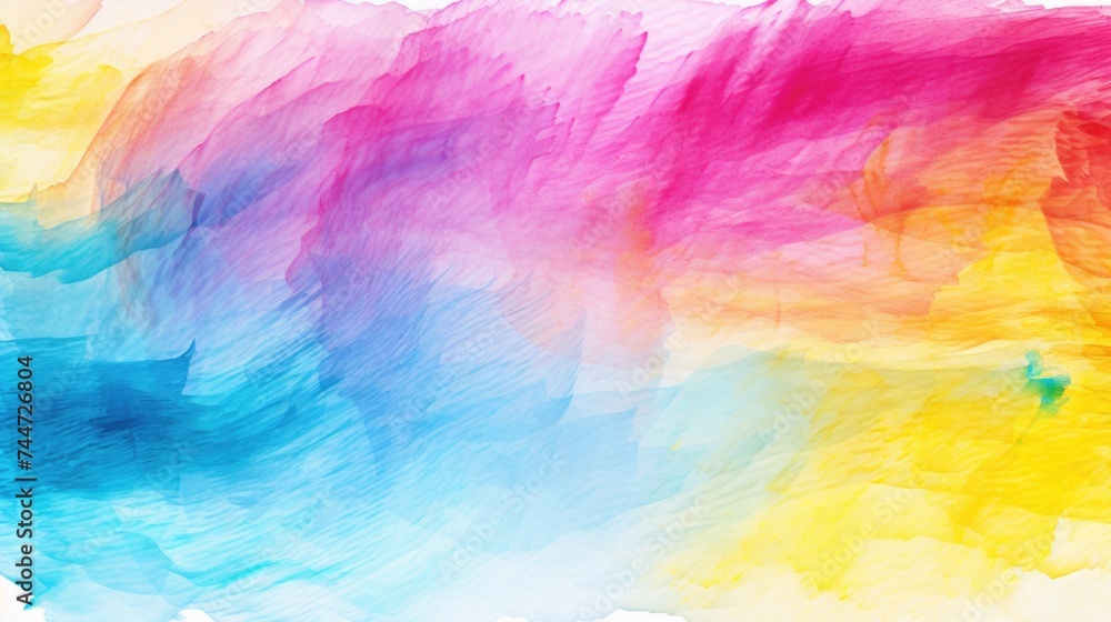 A vibrant watercolor painting on a white background, suitable for various design projects A vibrant watercolor painting on a white background, suitable for various design projects
