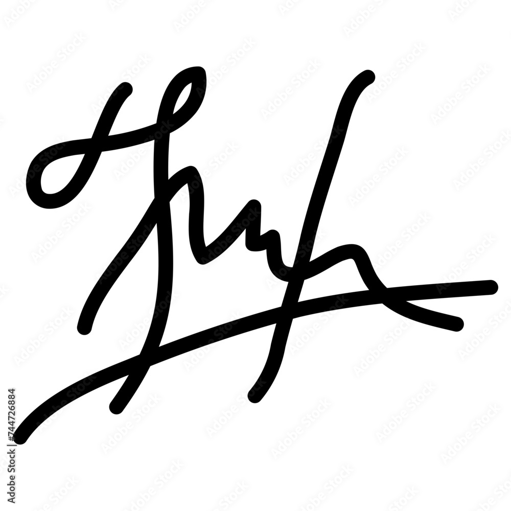 Random Autograph Signature Icon Random Autograph Signature Icon