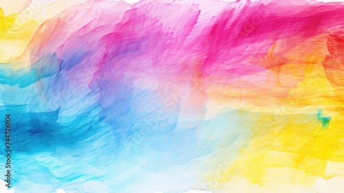 A vibrant watercolor painting on a white background, suitable for various design projects