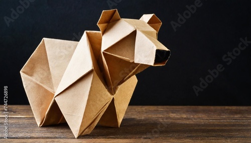 origami paper bear