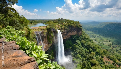 manchewe falls viewpoint waterfall in malawi