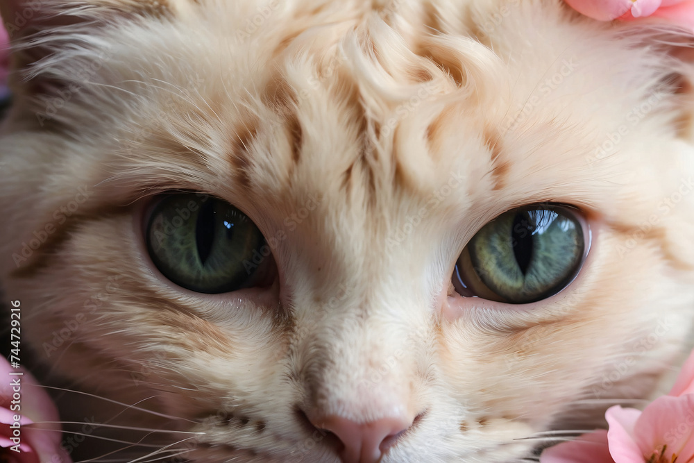 cat face close up