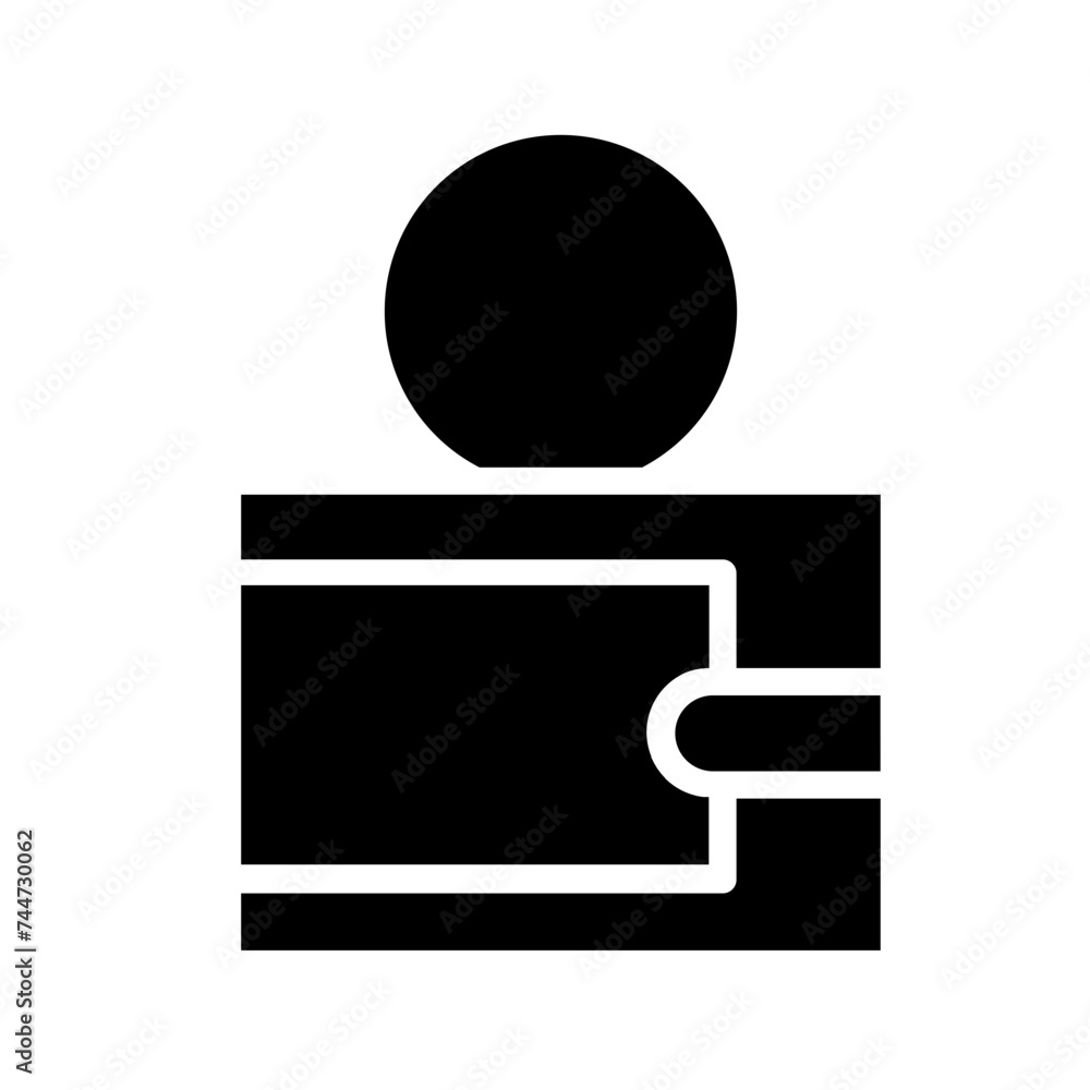 Wallet Credit Payment Glyph Icon Wallet Credit Payment Glyph Icon