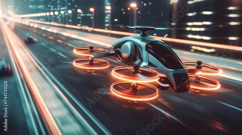 Interconnection and adaptability in future transportation with teleportation and drones leading the revolution photo