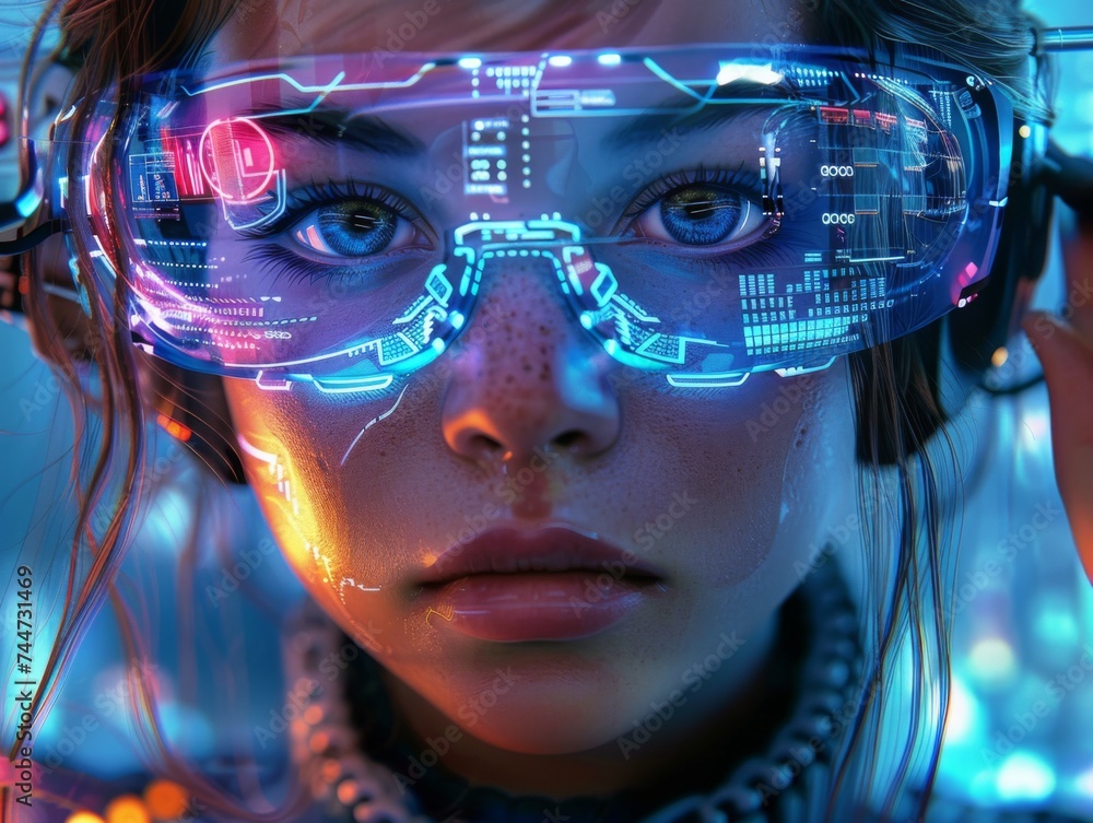 Vivid exploration of sustainable tech in the cyber underworld focusing on protection in stunning close up Vivid exploration of sustainable tech in the cyber underworld focusing on protection in stunning close up