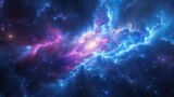 Majestic cosmic nebula in deep space