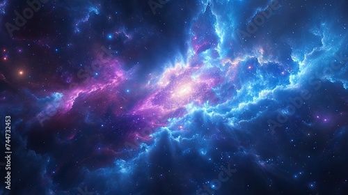 Fototapeta Naklejka Na Ścianę i Meble -  Majestic cosmic nebula in deep space