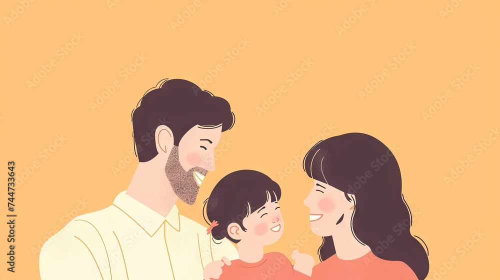 Happy family enjoying time together Happy family enjoying time together