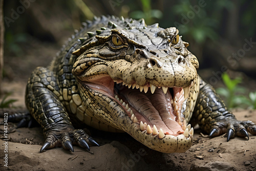 crocodile with natural background © IOLA