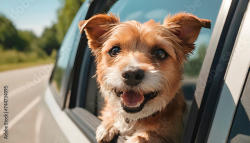 dog in a car