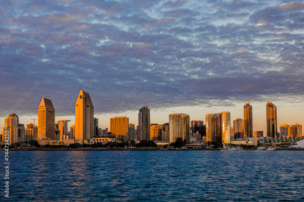 San Diego Skyline Sunset