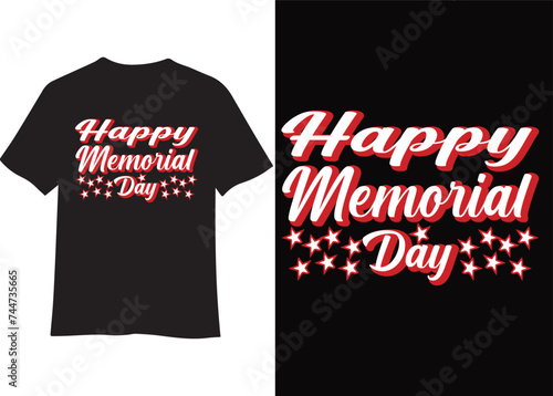 Happy Memorial Day T-Shirt Design

 photo