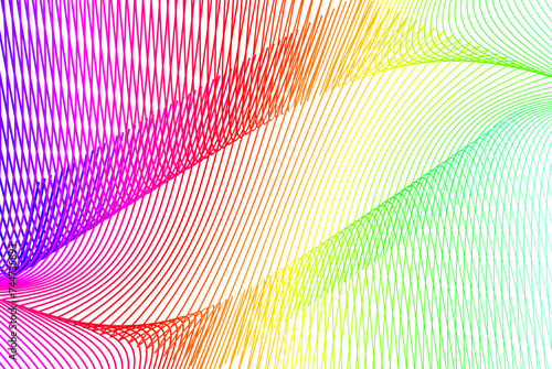 abstrac background with rainbow line vector
