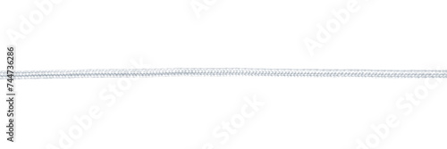 Obraz na płótnie White and silver cord isolated with transparency w salonie