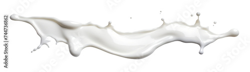 Splash of milk or cream, cut out photo