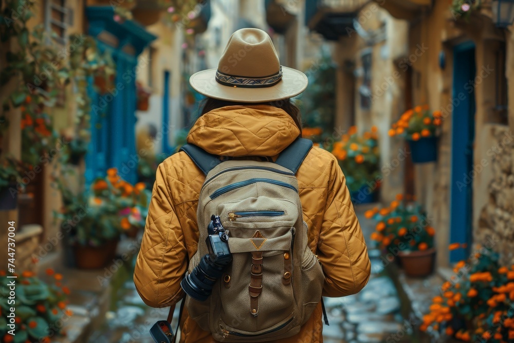 Cityscape Traveler, Chronicles: Solo Traveler's Exploration of Narrow Urban Alleys with Camera, Unveiling Beauty and Adventure in Every Discovery
