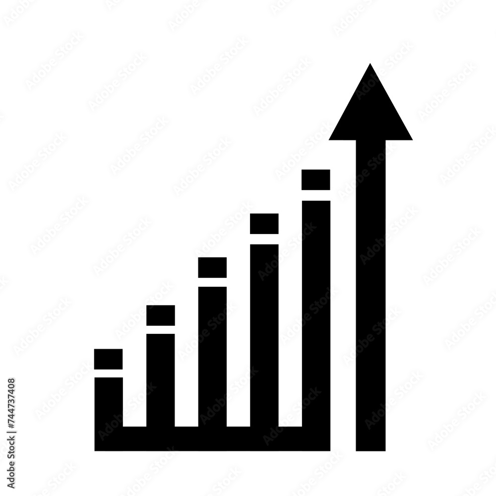 Vector illustration of an icon, logo, business, finance and marketing. Growth chart. Vector illustration of an icon, logo, business, finance and marketing. Growth chart.