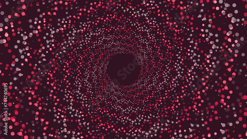 Abstract spiral round data cycle urgency vortex style creative style background.