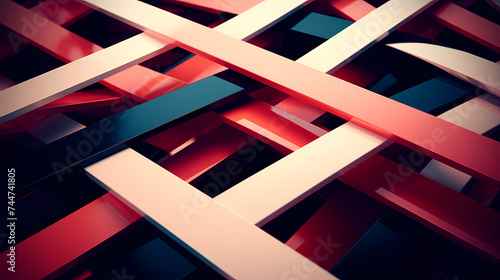 Wallpaper Mural Abstract rendering checkered lines wallpaper background Torontodigital.ca