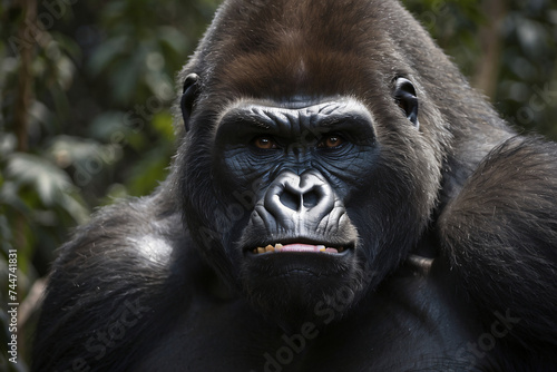 Gorilla face close up © IOLA