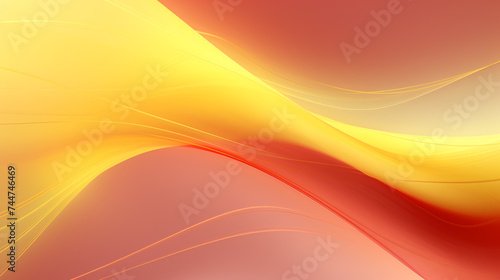 Abstract yellow and red gradient texture background with smooth waves