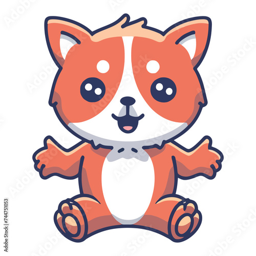 cute cat animal  drawing cartoon illustration
