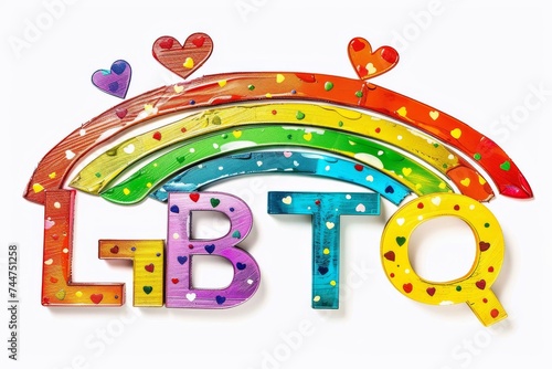 LGBTQ Pride compromise. Rainbow gender treatments colorful movement diversity Flag. Gradient motley colored illustration creation LGBT rights parade festival ivory diverse gender illustration