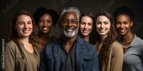 Diverse group of people of all ages and races posing happily. Concept Multicultural Diversity, Happy People, All Ages, Diverse Races, Cheerful Poses