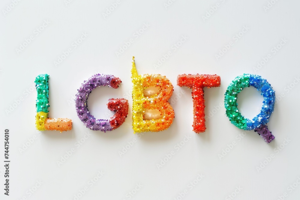 Fototapeta premium LGBTQ Pride razzmic berry. Rainbow alliance colorful disparate diversity Flag. Gradient motley colored lgbtq+ education LGBT rights parade festival lgbtq+ policies diverse gender illustration