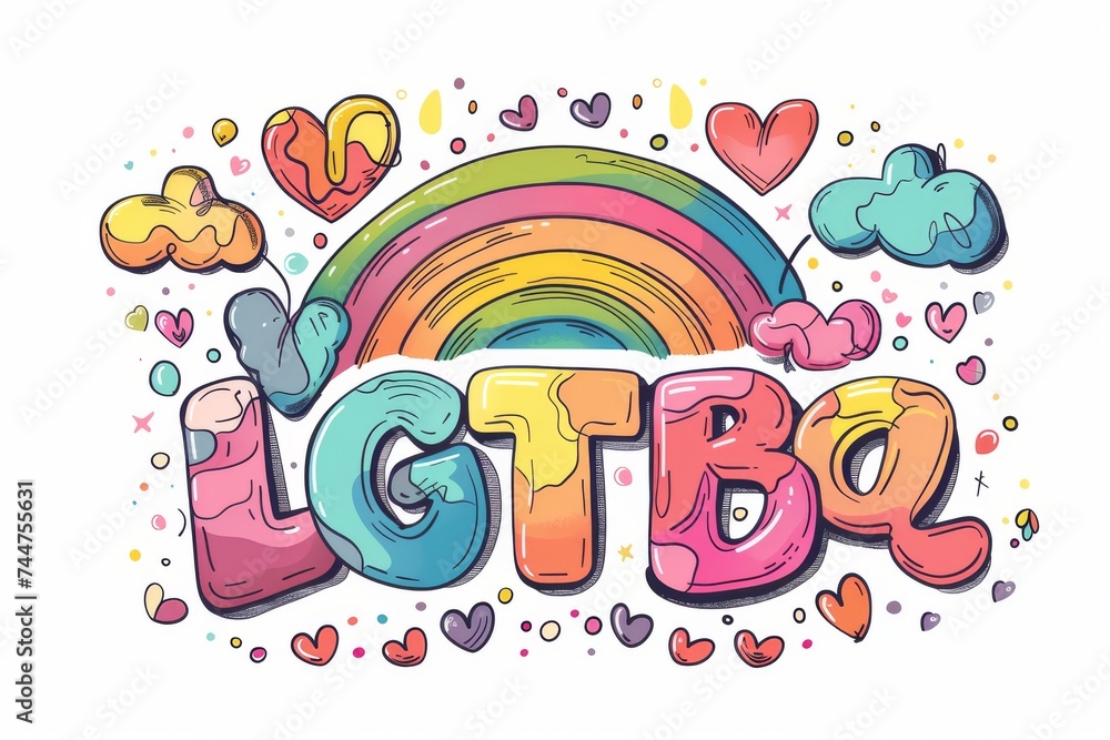 LGBTQ Pride regional. Rainbow gentleness colorful inscrutable diversity Flag. Gradient motley colored teamwork synergy-building LGBT rights parade festival tucking diverse gender illustration