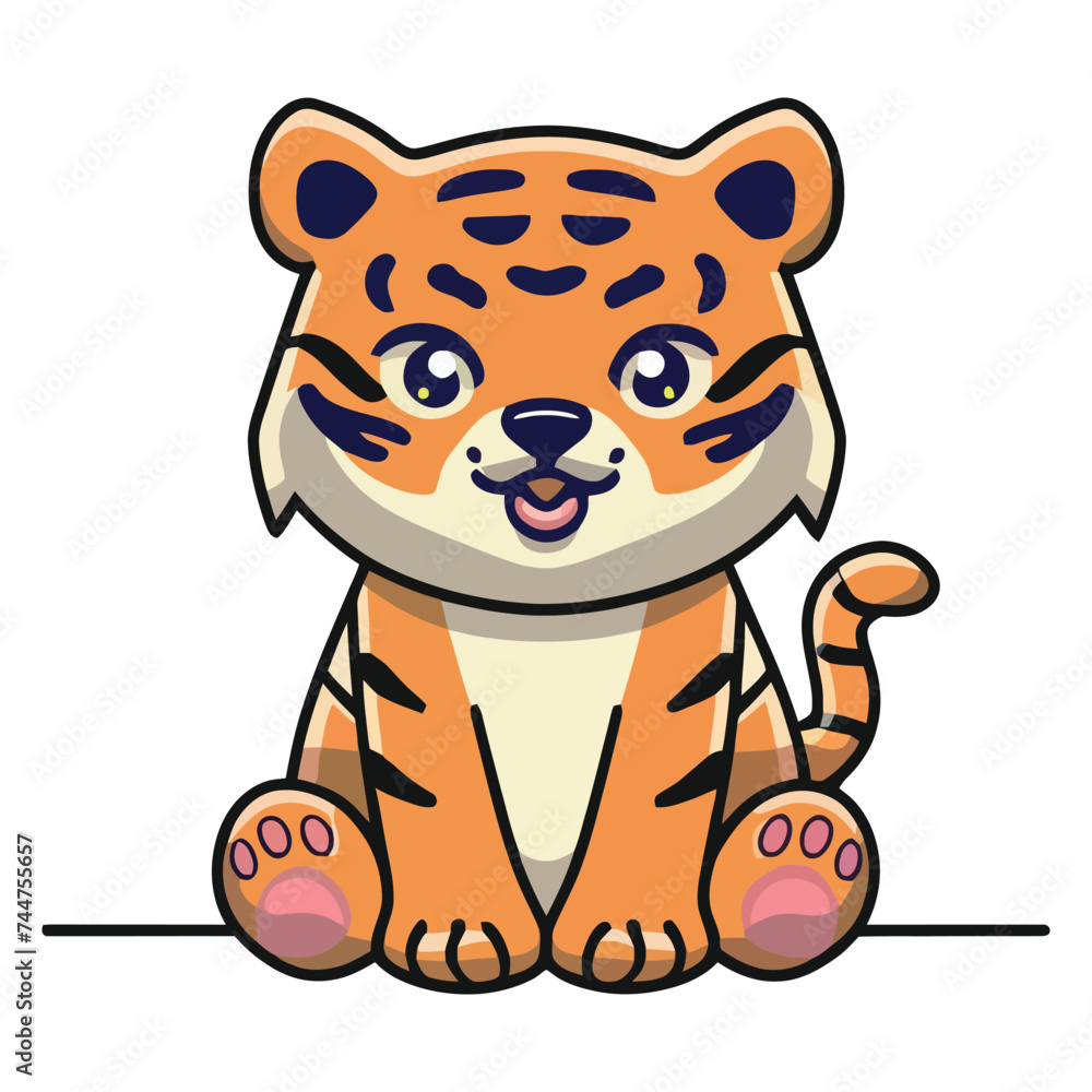 cute cat or kitten Animal meow, cartoon pets exact vector collection Illustration 