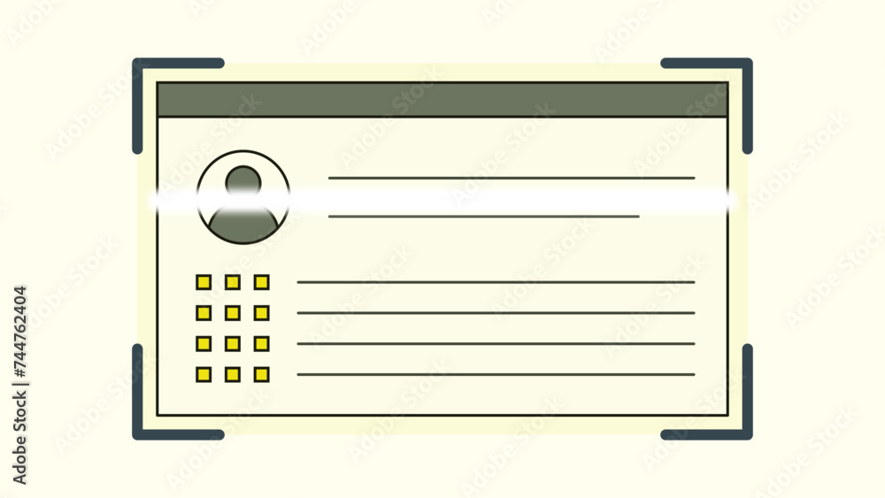 Eye recognition icon outline vector. Scan identity. Biometric id vector Eye recognition icon outline vector. Scan identity. Biometric id vector