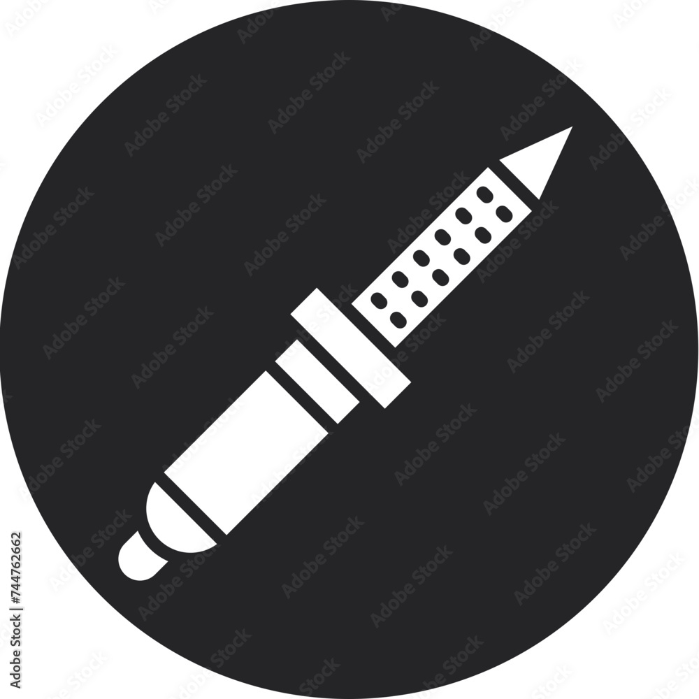 Soldering Iron Glyph Circle Icon Soldering Iron Glyph Circle Icon