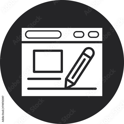 Design  Glyph Circle Icon