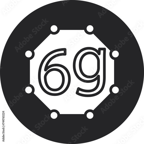 6g Glyph Circle Icon