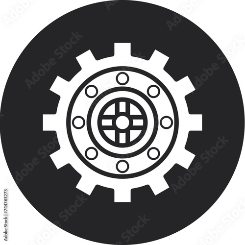 Vault Glyph Circle Icon