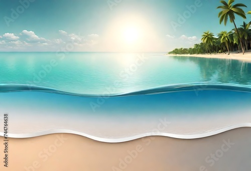 beach with palm © Muhammad